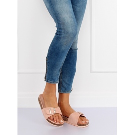 Rose CK61P Chaussons en daim rose 5