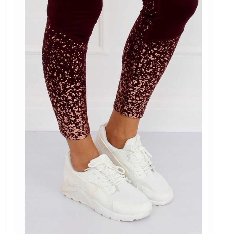 Blanc LA18P Chaussures de sport blanches 1