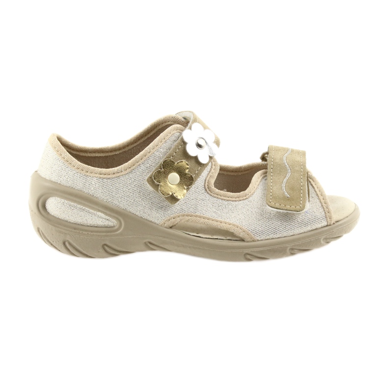 Befado chaussures pour enfants pu 065P121 jaune brun 1
