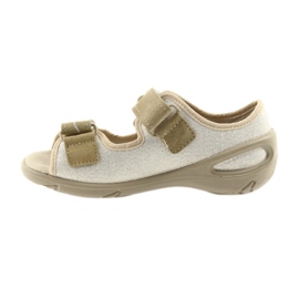 Befado chaussures pour enfants pu 065P121 jaune brun 3