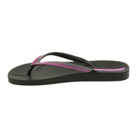 Ipanema Les tongs des femmes 82518 Black / Fuchsia noir 2