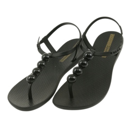 Sandales Ipanema chaussures pour femmes tongs avec boules 82517 le noir 3