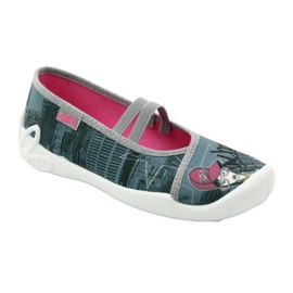 Befado chaussures pour enfants 116Y229 gris multicolore 2 Befado chaussures pour enfants 116Y229 gris multicolore 2