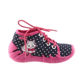 Chaussures pour enfants colorées Befado, comf. jusqu'à 23cm 130P039 bleu marine rose blanc 1