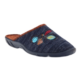 Befado chaussures pour femmes colorées pu 235D153 bleu marine bleu 1