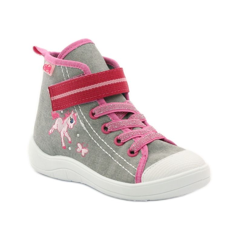 Befado chaussures pour enfants 268X059 rose gris 2