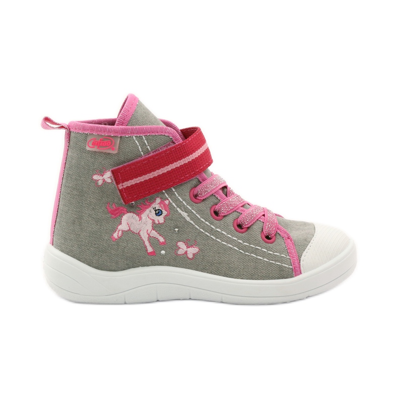 Befado chaussures pour enfants 268X059 rose gris 1