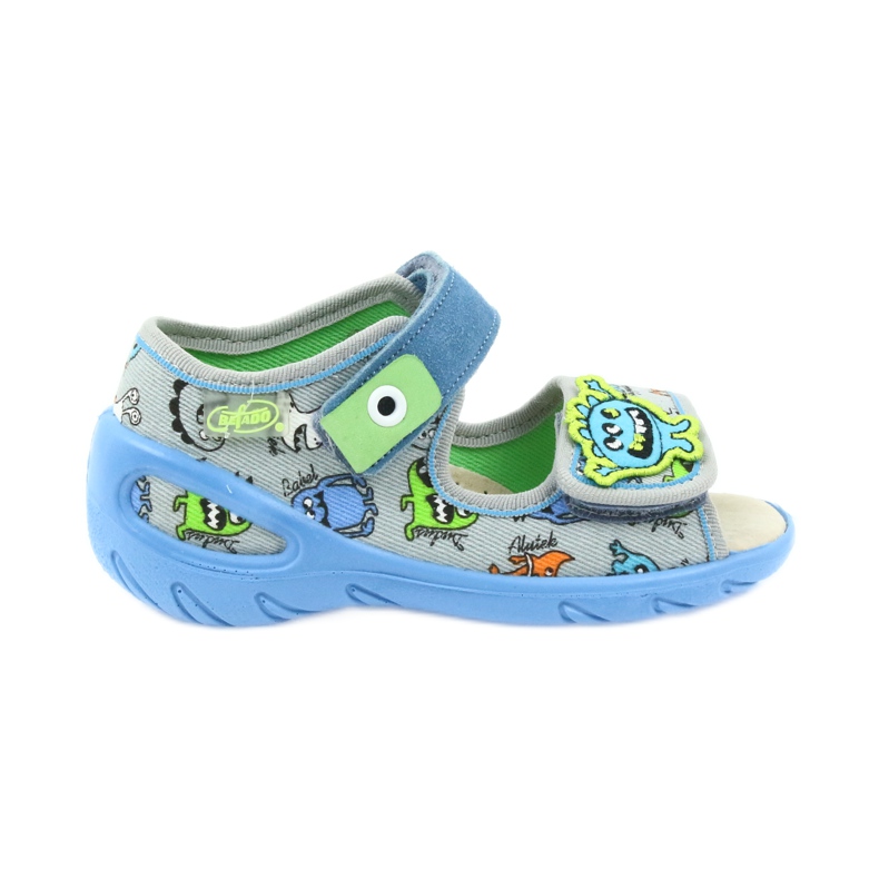 Befado chaussures pour enfants pu 433P031 bleu gris 1