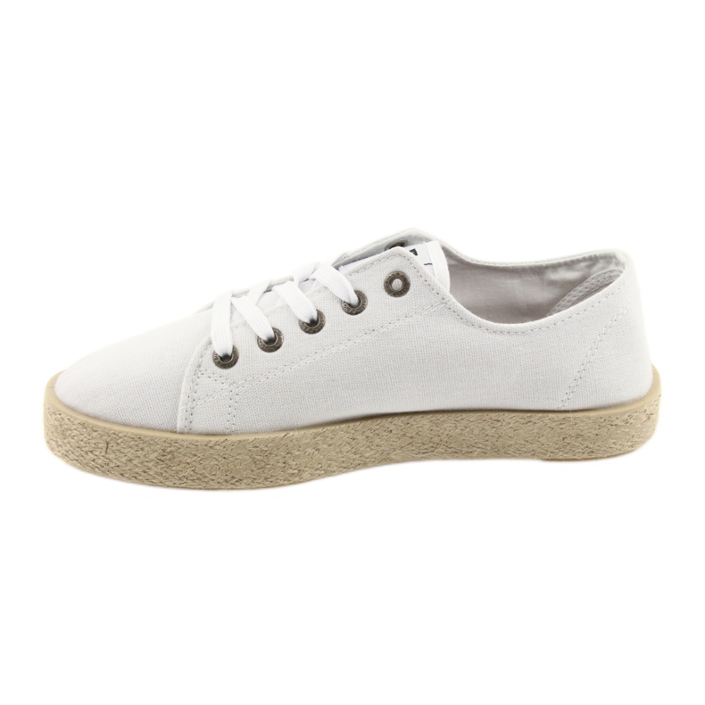 Espadrilles blanches chaussures pour femmes Big star DD274423 2