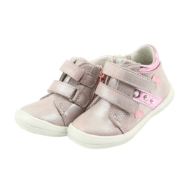 American Club Chaussures de sport ADI pour enfants dans les cœurs américains gris rose 3