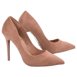 Seastar Talons hauts en daim nude brun 2