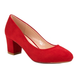 Seastar Escarpins en daim sur un pilier rouge 5