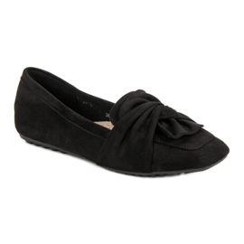 Ballerines en daim noires le noir 1