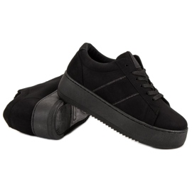 Chaussures de sport en daim le noir 5