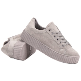 Seastar Creepers en daim gris 4