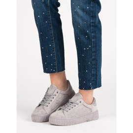 Seastar Creepers en daim gris 6