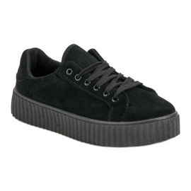 Seastar Creepers en daim noir le noir 1