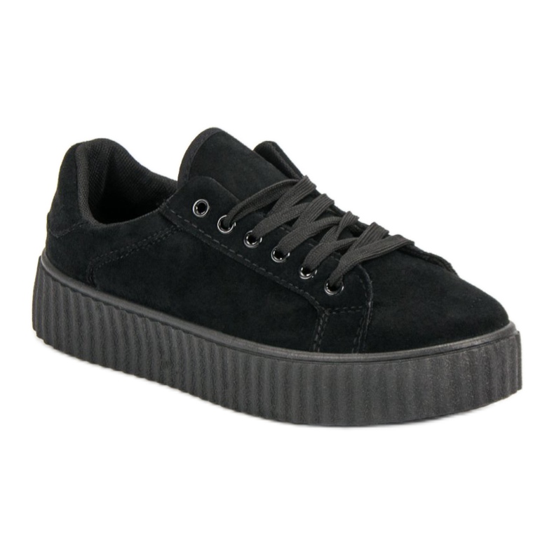 Seastar Creepers en daim noir le noir 1