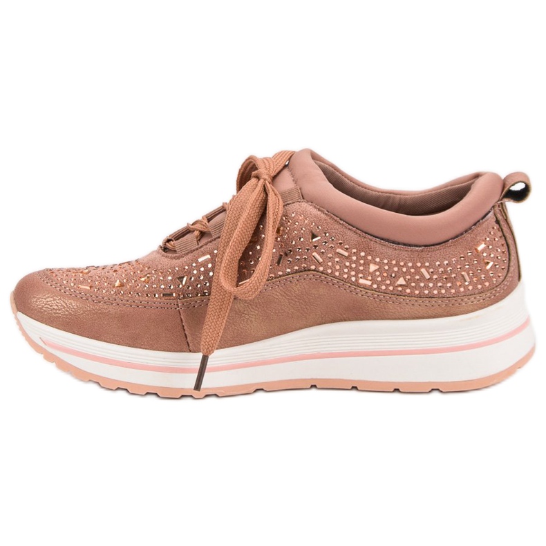 Chaussures de sport avec cristaux rose 2 Chaussures de sport avec cristaux rose 2