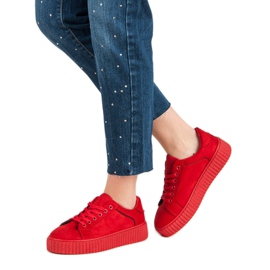 Seastar Creepers en daim rouge 4