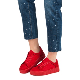 Seastar Creepers en daim rouge 3