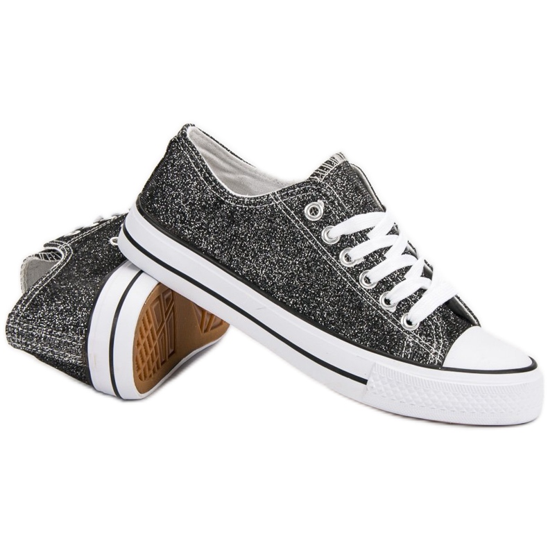 Baskets noires avec Borkat le noir 1