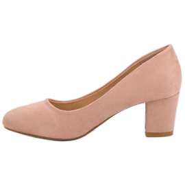 Seastar Escarpins en daim sur un pilier rose 4