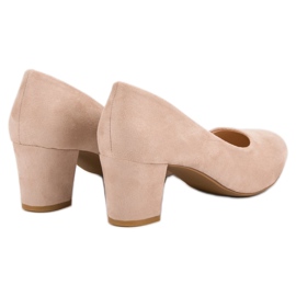 Seastar Escarpins en daim sur un pilier beige 5