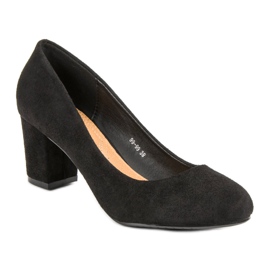 Nio Nio Escarpins en daim noir le noir 4