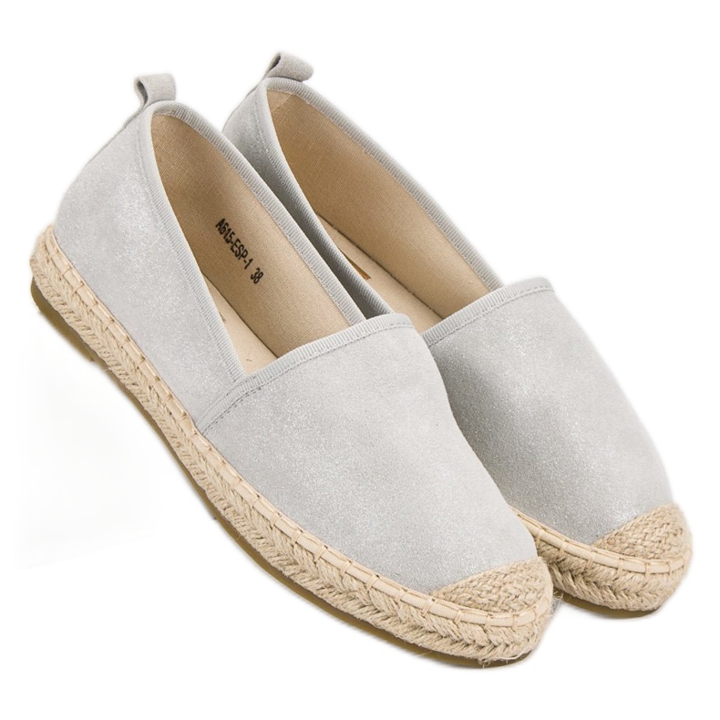 Bestelle Espadrilles en daim gris 2