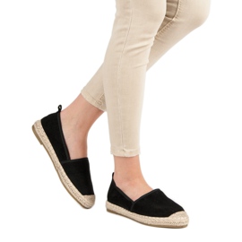 Bestelle Espadrilles en daim le noir 6