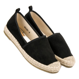 Bestelle Espadrilles en daim le noir 4