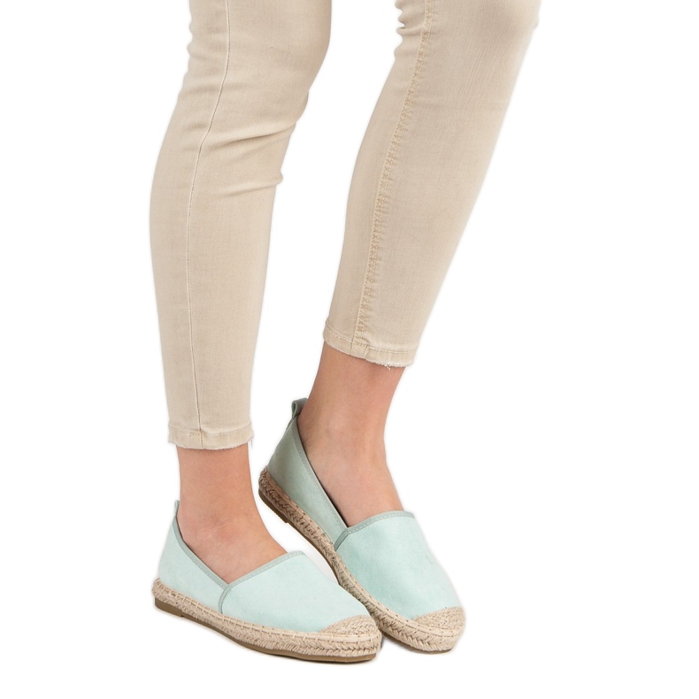 Bestelle Espadrilles en daim vert 1
