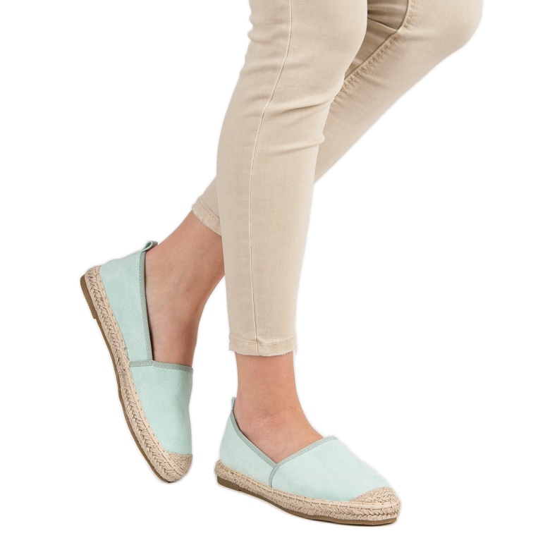 Bestelle Espadrilles en daim vert 2