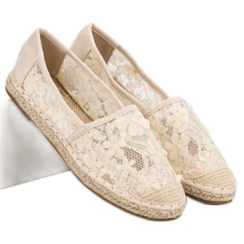 Nio Nio Espadrilles En Dentelle À Fleurs brun 4