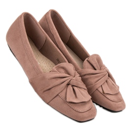 Ballerines en daim poudré rose 6