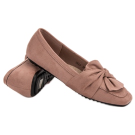 Ballerines en daim poudré rose 5