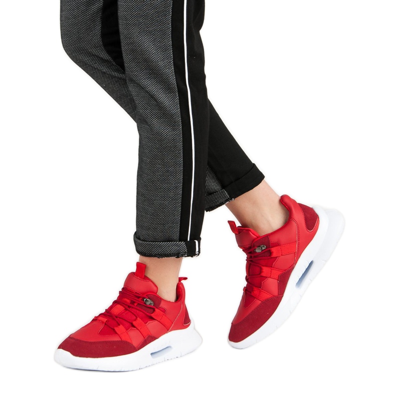 Baskets rouge clair 2