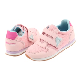 American Club Chaussures de sport fille jogging américain violet bleu rose 4