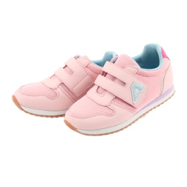 American Club Chaussures de sport fille jogging américain violet bleu rose 3