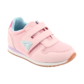 American Club Chaussures de sport fille jogging américain violet bleu rose 1