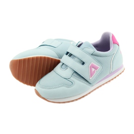 American Club Chaussures de sport fille jogging américain violet bleu rose 5