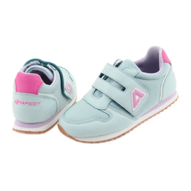 American Club Chaussures de sport fille jogging américain violet bleu rose 4
