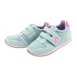American Club Chaussures de sport fille jogging américain violet bleu rose 3