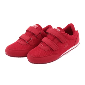 Baskets American Club rouges blanc 3