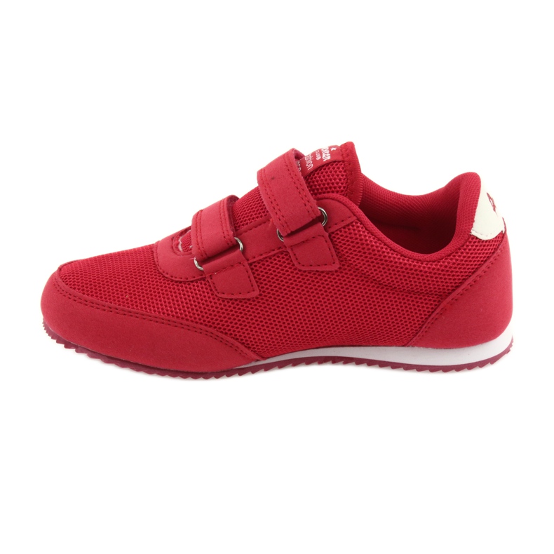 Baskets American Club rouges blanc 2