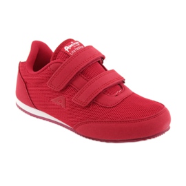Baskets American Club rouges blanc 1