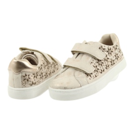 American Club fleurs chaussures pour enfants d'or 4