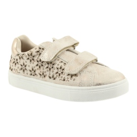 American Club fleurs chaussures pour enfants d'or 1