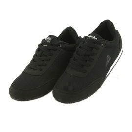 American Club chaussures de sport nouées blanc noir 3